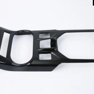 スバル XV GT 2018 2019 2020 カーアクセサリーギアシフトパネルセンターコンソール カバー トリム フレームカースタイリング - carbon　fiber　style