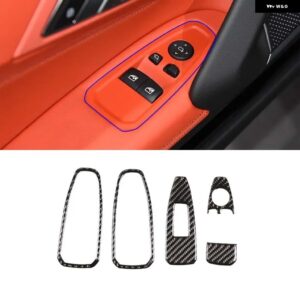 BMW 2017-2020 Z4 G29 ソフトカーボンガラスリフトスイッチ 装飾 フレームカバー ステッカー インテリアアクセサリー カスタムパーツ アク - 11