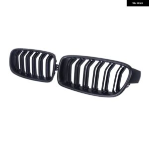 BMW 3シリーズ F30 F31 F35 320I 325I 328 レーシンググリルアクセサリー自動フロントグリル ピアノブラックデュアルラインキドニーグリル - Matte Black
