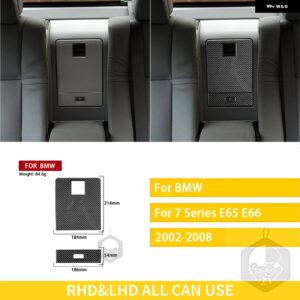 BMW 7シリーズ E65 E66 2002/08/01 カーボンインテリアハンドボックス カップホルダートリム ステッカー カスタムパーツ アクセサリー 交換 - G-2Pcs