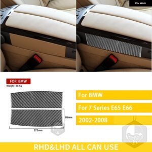 BMW 7シリーズ E65 E66 2002/08/01 カーボンインテリアハンドボックス カップホルダートリム ステッカー カスタムパーツ アクセサリー 交換 - A-2pcs