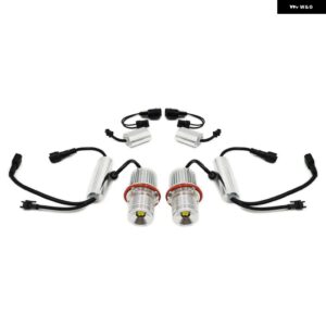 BMW LED マーカー 40ワット ペアエンジェルアイ E39 E53 E60 E61 E63 E64 E65 E66 E87 525I 530I XI 545I M5 カスタムパーツ アクセサリー - 2PCS Blue