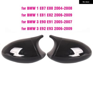 BMW サイドドアバックミラー サイドミラー カバー キャップ E90 E91 E92 E93 M3 スタイル E80 E81 E87 カーパーツスタイリング カスタムパ - black2