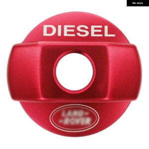 ランドローバー ディーゼル燃料タンク 装飾 カバー キャップトリム ディフェンダー 90 110 2007-16 カスタムパーツ アクセサリー 交換用部 - Red