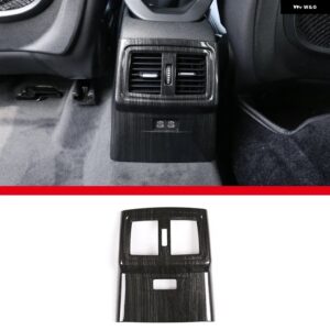 BMW 2016-2021 X1 F48 X2 F47 ABS カーボンカースタイリング リアエアコンエアアウトレットフレームステッカー 内装部品 カスタムパーツ ア - C-For 2019-20217