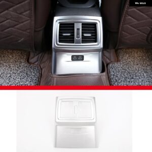 BMW 2016-2021 X1 F48 X2 F47 ABS カーボンカースタイリング リアエアコンエアアウトレットフレームステッカー 内装部品 カスタムパーツ ア - C-For 2019-20218