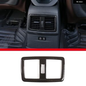 BMW 2016-2021 X1 F48 X2 F47 ABS カーボンカースタイリング リアエアコンエアアウトレットフレームステッカー 内装部品 カスタムパーツ ア - A-For 2016-20212