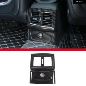 BMW 2016-2021 X1 F48 X2 F47 ABS カーボンカースタイリング リアエアコンエアアウトレットフレームステッカー 内装部品 カスタムパーツ ア - B-For 2016-20183