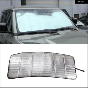 ランドローバー ディフェンダー 90 110 2004+ フロントガラス 抗UV サンシェードアルミ箔/テープ自動車アクセサリー 1個 カスタムパーツ ア - 2020- aluminum4