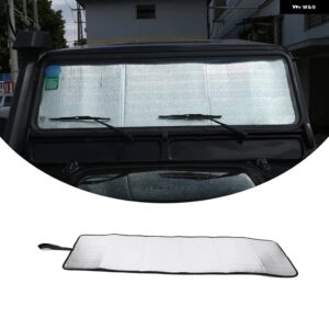 ランドローバー ディフェンダー 90 110 2004+ フロントガラス 抗UV サンシェードアルミ箔/テープ自動車アクセサリー 1個 カスタムパーツ ア - 04-18 aluminum