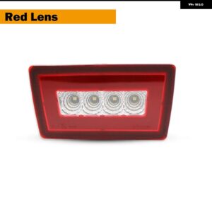 スバル 2011-UP インプレッサ WRX/STI XV CROSSTREK 3-IN-1 LED リアフォグライト テールランプ ブレーキラ - red　lens