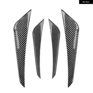 BMW フロントバンパー カナード スプリッターサイドベントカバー トリム ABS カーボングロスブラック 1シリーズ F20 F21 M スポーツ 2015-2 - carbon fiber