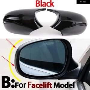 BMW バックミラー 外装サイドミラー キャップ E90 E91 E92 E93 E81 E82 E88 E87 E88 アクセサリー カスタムパーツ アクセサリー 交換用部品 - Facelift Black