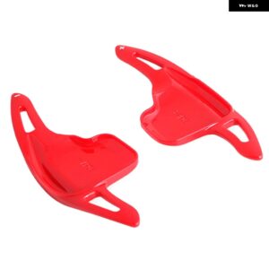 BMW ステアリングホイール シフトパドルシフター 拡張 ABS トリム 1-7シリーズ F10 F18 F30 F35 F34 F22 F32 F07 F48 X1 X2 X4 X5 X6 カス - Red