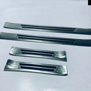 スバル CROSSTREK インプレッサ 2023 2024 ステンレス 外側ドアシルパネルスカッフプレートキックステップトリム カバー プロテ - silver