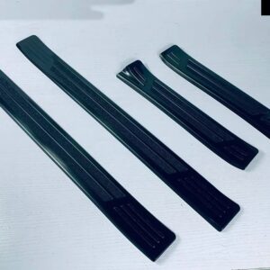 スバル CROSSTREK インプレッサ 2023 2024 ステンレス 外側ドアシルパネルスカッフプレートキックステップトリム カバー プロテ - black　titanium