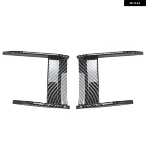 BMW フロントバンパー サイドスプリッタースポイラー キット フォグランプ カバー 自動フロントサイドバンパー ウィンドナイフ F40 M スポー - Carbon Fiber