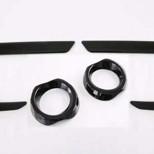 スバル アウトバック BT 2021 2022 カーアクセサリー ABS クロームフロントフォグライト ランプ カバー トリム モールディングベ - piano　black