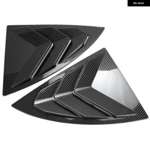 テスラ リアウィンドウ シャッターカバー トリム ウィンドウ ルーバーサイドベントトリム スポーツスタイル モデル 3 モデル Y 2017-20 - Model Y Carbon Look