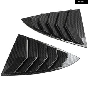 テスラ リアウィンドウ シャッターカバー トリム ウィンドウ ルーバーサイドベントトリム スポーツスタイル モデル 3 モデル Y 2017-20 - Model 3 Carbon Look
