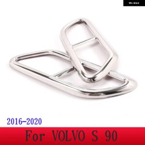 ボルボ XC60 S60 XC90 S90V 90 ステンレス テールマフラー 出力カバー 装飾 カバー カーアクセサリー カスタムパーツ アクセサリー 交換用 - For S90 2016-2020