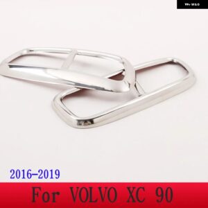 ボルボ XC60 S60 XC90 S90V 90 ステンレス テールマフラー 出力カバー 装飾 カバー カーアクセサリー カスタムパーツ アクセサリー 交換用 - For XC90 2016-2019