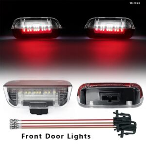 ポルシェ LED ドアハザード灯ウェルカムランプ シュコダ スーパーブ シート アルハンブラ タラコ カイエン パナメーラ マカン 911 ボクスタ - Front Door Lights