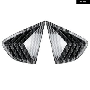 BMW グロスブラックリアウィンドウ シャッターカバー トリム ウィンドウ ルーバーサイドベントトリム ABS X4 F26 2014-2018 自動車アクセサ - Carbon Fiber