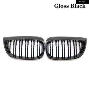 BMW フロントキドニーグリルレーシンググリルグロスブラックグリル E81 E87 120D 120I 130I 2004-2006 自動 ABS グリルアクセサリー カスタ - Gloss Black