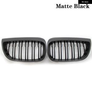 BMW フロントキドニーグリルレーシンググリルグロスブラックグリル E81 E87 120D 120I 130I 2004-2006 自動 ABS グリルアクセサリー カスタ - Matte Black