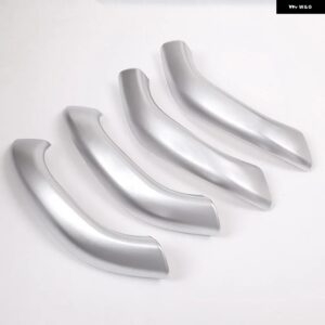 BMW X1 F48 2016-2018 ABS マット車インナードアハンドルトリム カーアクセサリー X2 F47 2018 4個 カスタムパーツ アクセサリー 交換 - Silver
