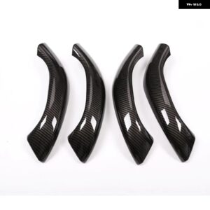BMW X1 F48 2016-2018 ABS マット車インナードアハンドルトリム カーアクセサリー X2 F47 2018 4個 カスタムパーツ アクセサリー 交換 - carbon fiber