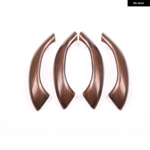 BMW X1 F48 2016-2018 ABS マット車インナードアハンドルトリム カーアクセサリー X2 F47 2018 4個 カスタムパーツ アクセサリー 交換 - Pine Wood Grain