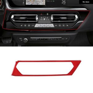 BMW 2017-2020 Z4 G29 レッドソフトカーボンカースタイリング ガラスリフトスイッチフレーム 装飾 カバー ステッカー 内装部品 カスタムパ - 1
