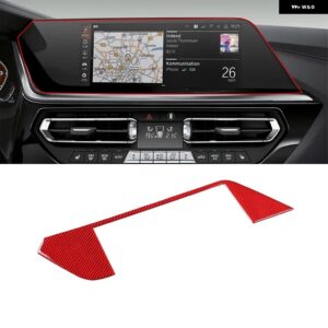 BMW 2017-2020 Z4 G29 レッドソフトカーボンカースタイリング ガラスリフトスイッチフレーム 装飾 カバー ステッカー 内装部品 カスタムパ - 3