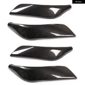 BMW 2/4個 カーボンスタイル トリム パーツ車インナードアハンドルカバー 1シリーズ F20 F21 F22 2012-2018 2シリーズ F22 F23 2014-19 カ - 4pcs