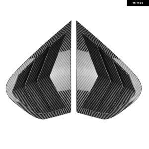 BMW X6 E71 E72 2008-2014 リアサイドウィンドウ ベントルーバートライアングルカバー 2個 グロスブラック ABS シャッター 装飾 アクセサリ - Carbon Look