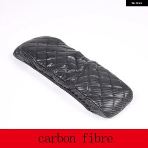 BMW X1 U11 2023-2024 ブラックレザー/布カーシートアームレスト センターコンソール ボックス カバー カーアクセサリー カスタムパーツ ア - leather carbon fibre