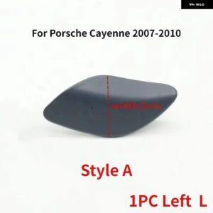 ポルシェ フロントバンパー ヘッドライト ウォッシャークリーニングスプレージェットノズルヘッドランプ カバー カイエン 9PA 2007 2008 - style A Left 5cm