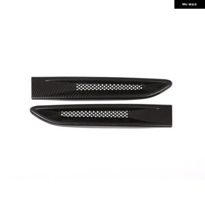 ジャガー XF XFL XE F-PACE F ペース X761 スタイリング ABS 車体サイドフェンダーエアベントアウトレットカバー トリム - Carbon Fibre Style