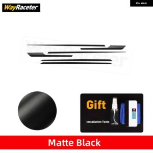 BMW ウエストラインカーボンビニールデカールドアサイドストライプスカートステッカー M2 G87 2024 2023 2025 M パフォーマンスアクセサリー - Matte black