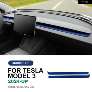 テスラ イタリアトップスエードダッシュボードエアベント アウトレットフレームトリム カバー モデル 3 ハイランド 2024-アップインテリア - Model 3 Highland D