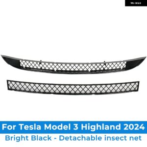 テスラ アンダーバンパー 防虫ネット 防塵 インナーベントグリル カバー 防虫フロントカバー 2024 モデル 3 ハイランド カスタムパーツ ア - Option 4