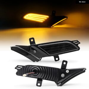 ポルシェ 2個 ダイナミック アンバー LED サイドマーカーライト カイエン 957 2007-2010 ウィンカーランプ ウインカー 95563 - Dazzling Black