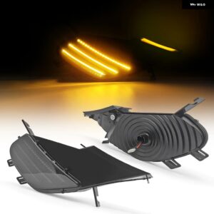 ポルシェ 2個 ダイナミック アンバー LED サイドマーカーライト カイエン 955 2003-2006 ウィンカーランプ ウインカー 95563 - Dazzling Black