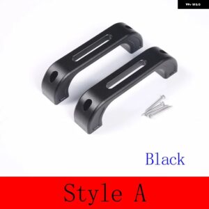 ランドローバー 合金 ディフェンダー 90 110 2004-2018 ドアインテリア ドアハンドルアクセサリー交換部品 カスタムパーツ アクセサリー 交 - Style A Black