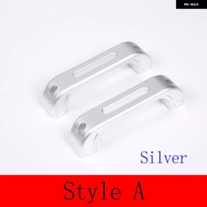 ランドローバー 合金 ディフェンダー 90 110 2004-2018 ドアインテリア ドアハンドルアクセサリー交換部品 カスタムパーツ アクセサリー 交 - Style A Silver