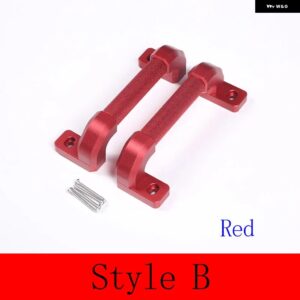 ランドローバー 合金 ディフェンダー 90 110 2004-2018 ドアインテリア ドアハンドルアクセサリー交換部品 カスタムパーツ アクセサリー 交 - style B Red