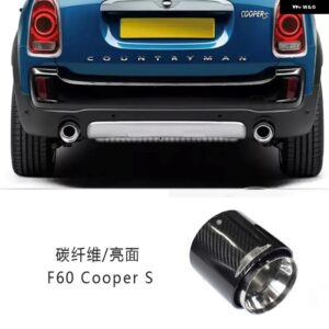 BMW ハイグロスブラックコーティングリアエキゾーストパイプ MINI COOPER JCW F/Rシリーズ カスタムパーツ アクセサリー 交換用部品 互換品 - F60 Cooper S