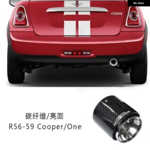 BMW ハイグロスブラックコーティングリアエキゾーストパイプ MINI COOPER JCW F/Rシリーズ カスタムパーツ アクセサリー 交換用部品 互換品 - R56-59 Cooper One